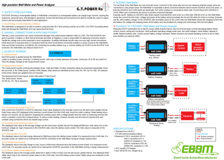 G.T. Power - Watt en Amp&egrave;re meter power analyzer (voorheen Turnigy)