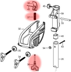 Minn Kota T-Bar en lever-tilt set