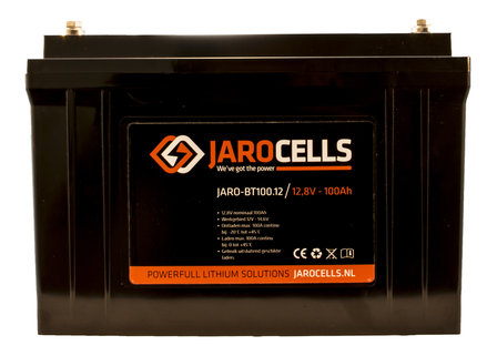 JARO-BT100.12 Jarocells 12V 100A lithium accu