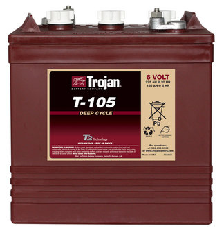 Trojan T-105 6V 225Ah deep cycle