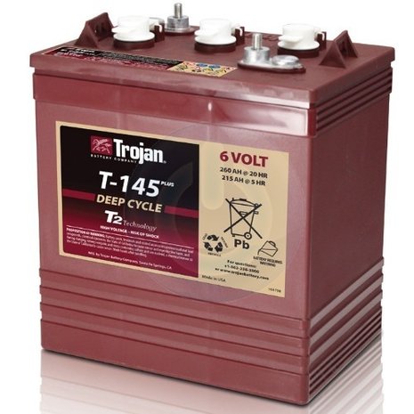 Trojan T-145 6V 260Ah deep cycle