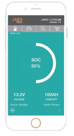 JARO-BT50.12 Jarocells 12V 50A lithium accu